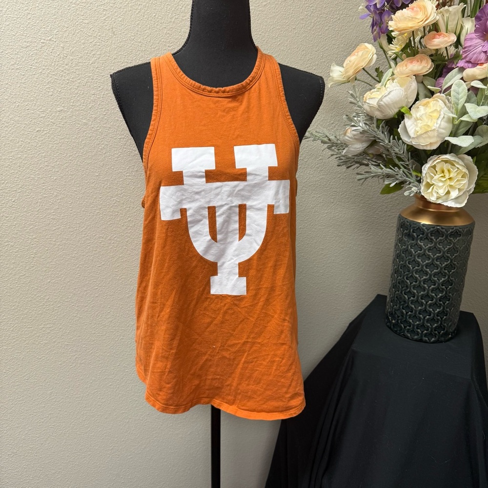 PINK Victoria’s Secret UT Burnt Orange Tank L | College Game Day Graphic Top
